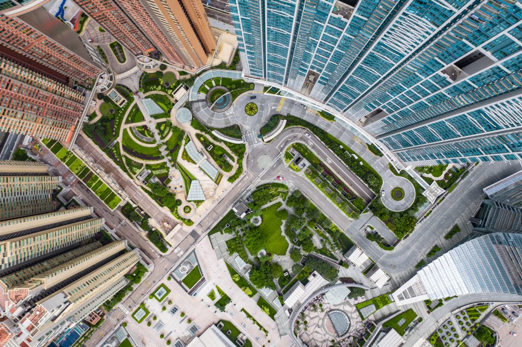 China - East Asia, Hong Kong, Aerial View, Angle, Apartment